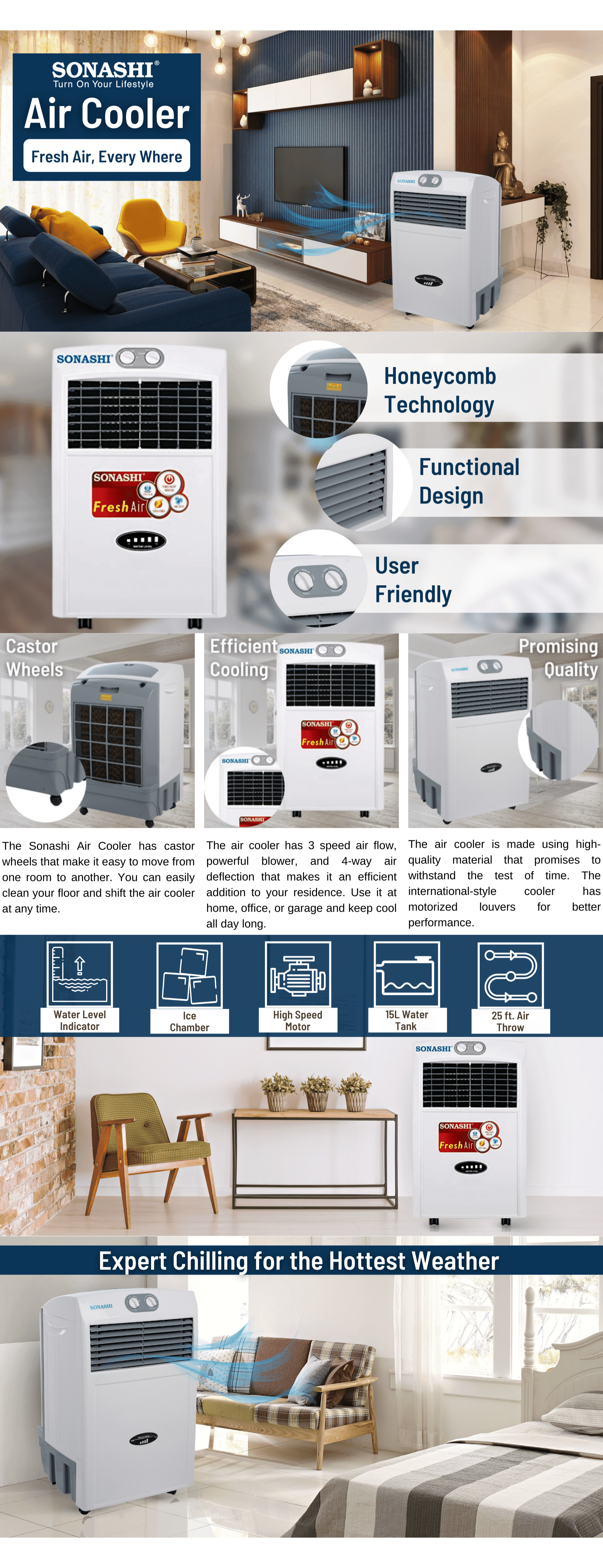 Sonashi Air Cooler SAC-203 brochure