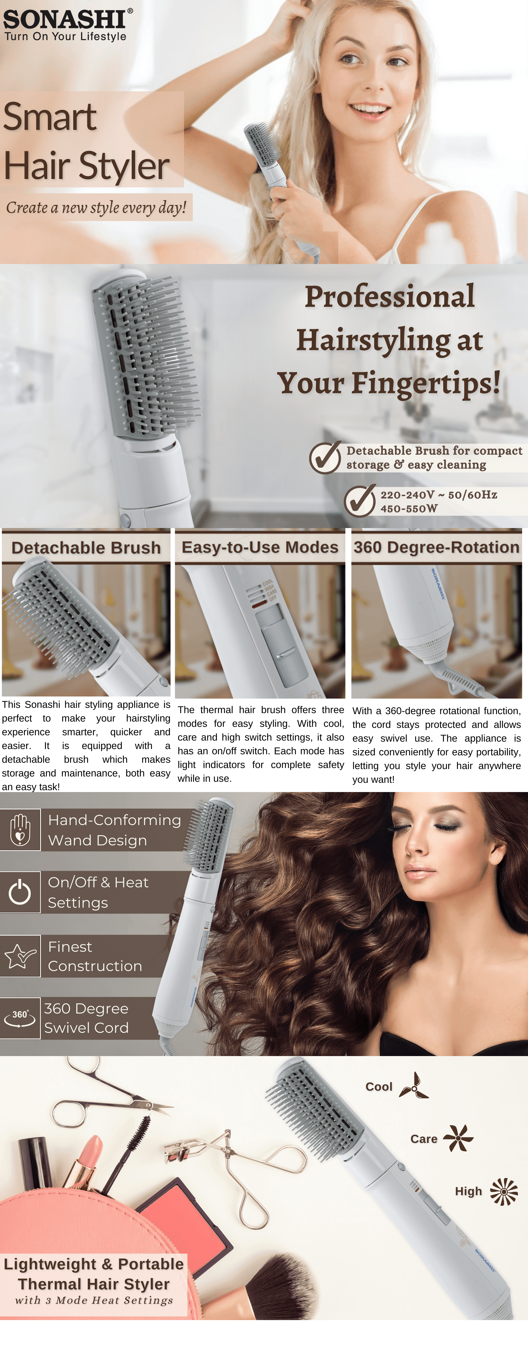 Sonashi Hair Styler SHS-2032 brochure