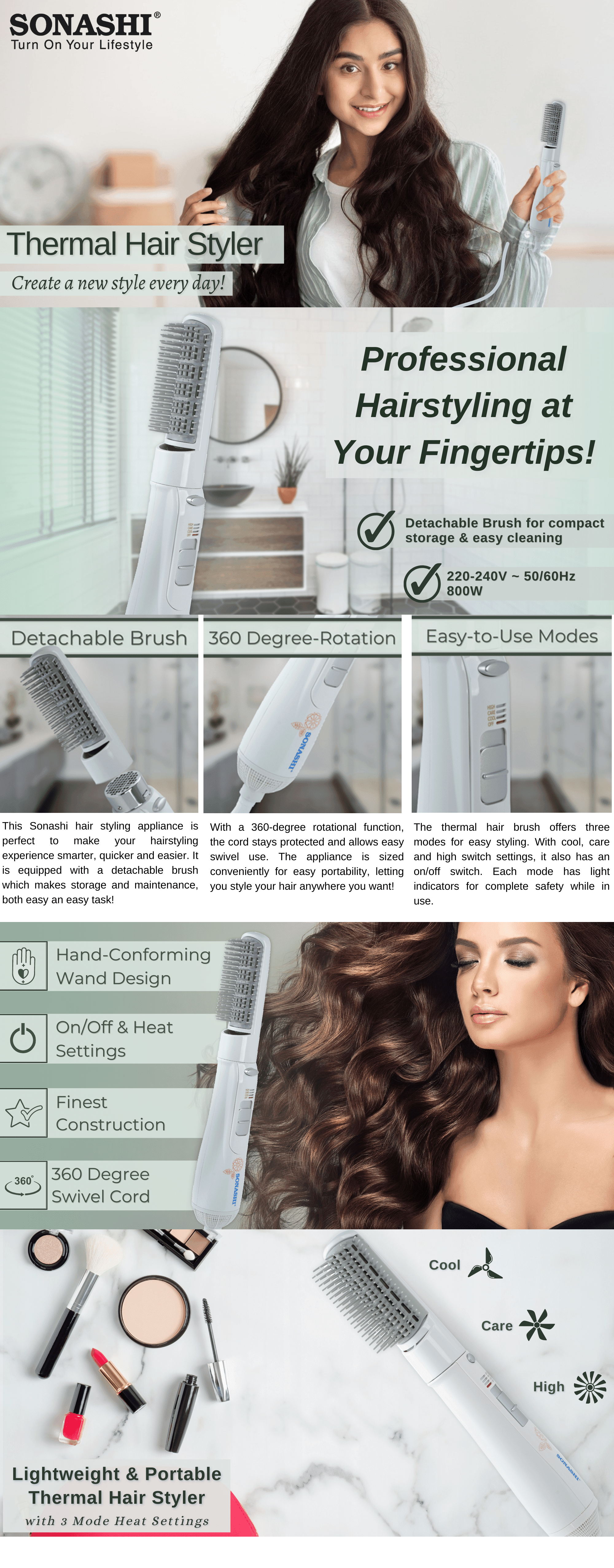 Sonashi Hair Styler SHS-2056 brochure