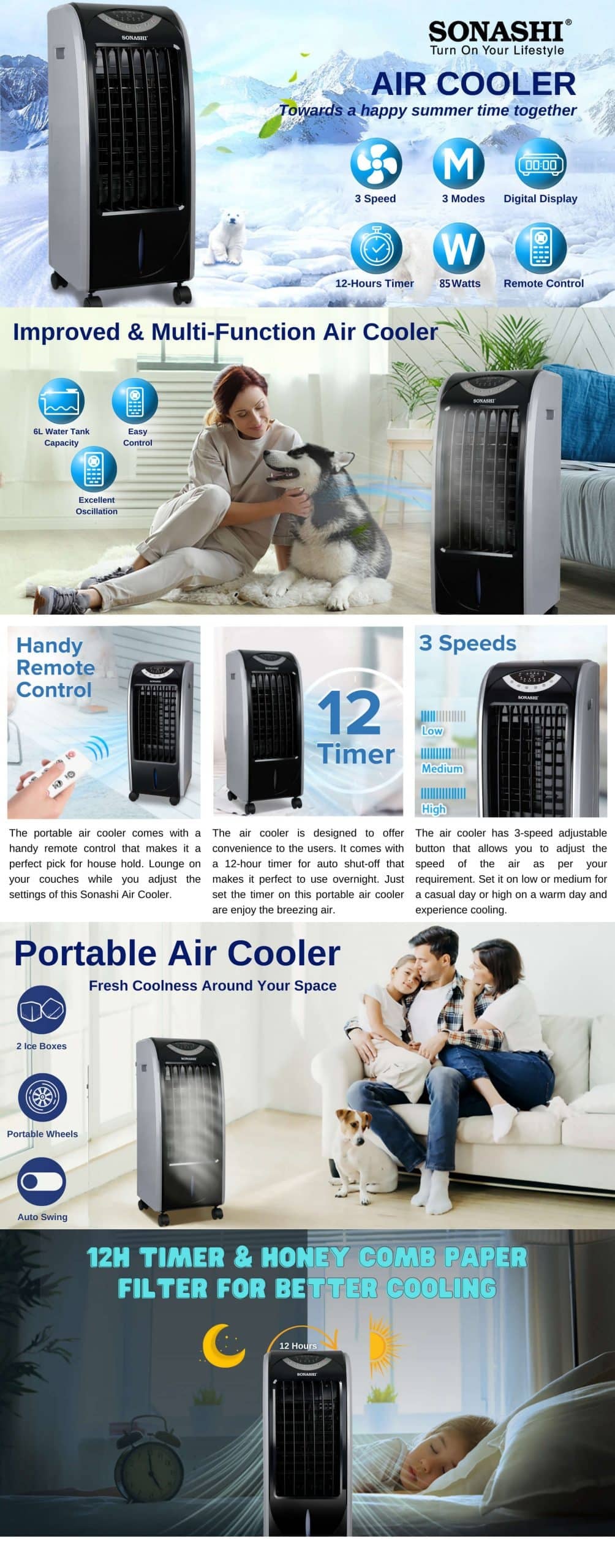 Sonashi Air Cooler SAC-202 brochure