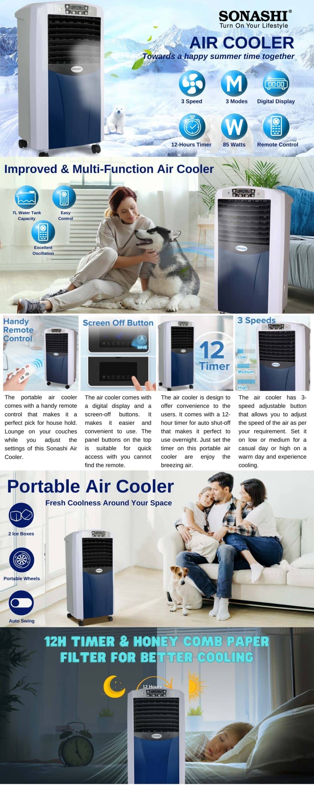 Sonashi Air Cooler SAC-204 brochure