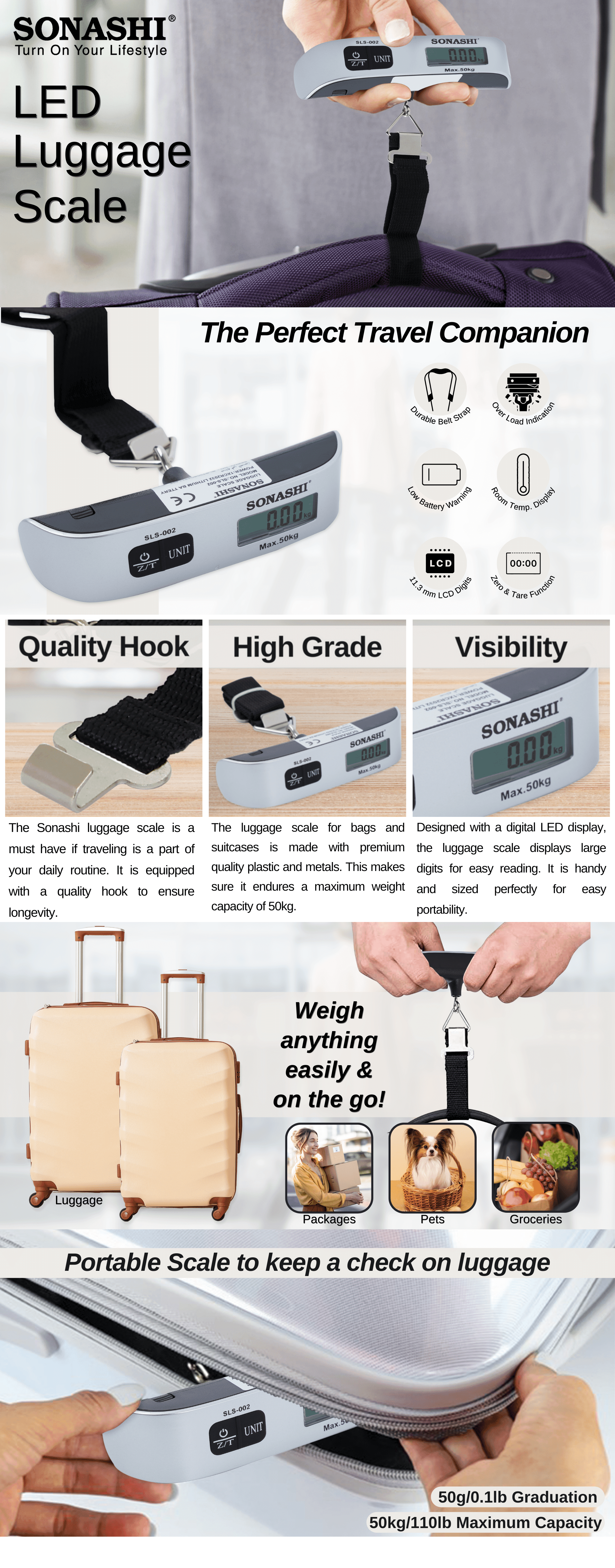 Sonashi Luggage Scale SLS-002 brochure