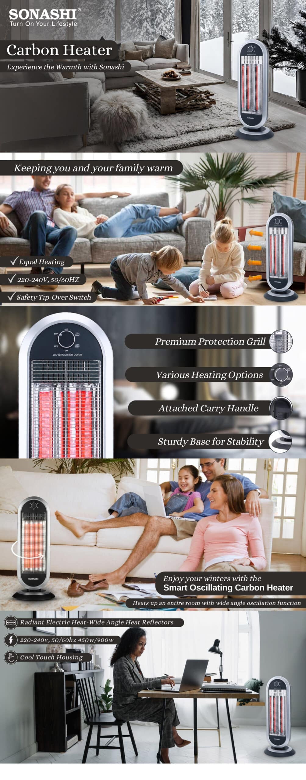 Sonashi Carbon Heater SCH-4000 brochure