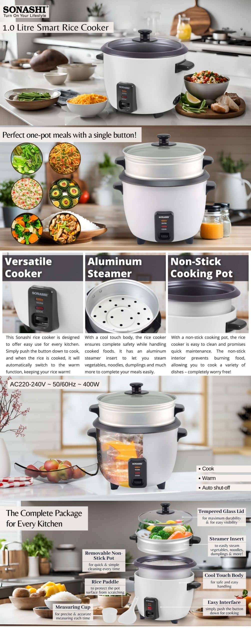 Sonashi Rice Cooker-SRC-410 brochure