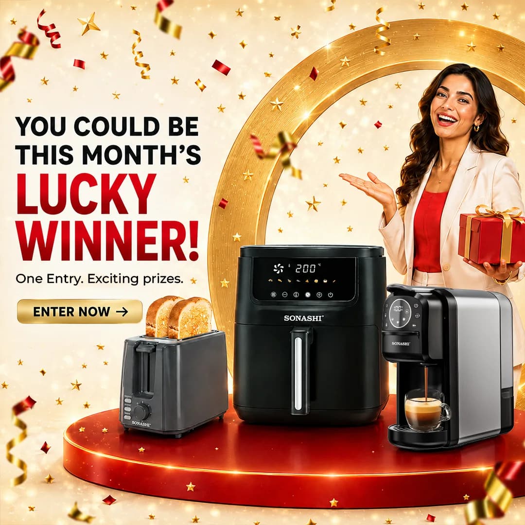 Sonashi monthly lucky draw — win a premium home appliance