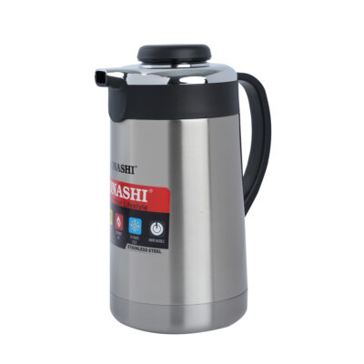 Stainless Steel Hot And Cold Vacuum Flask SVF-1500 Silver/Black 1.5Liters